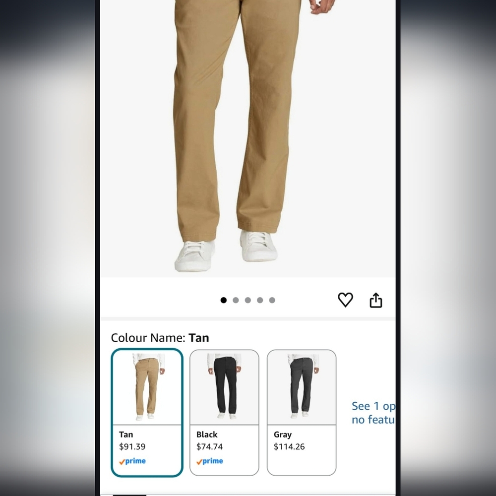 Eddie Bauer Men's Khaki Chinos